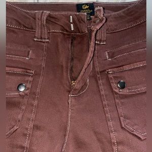 Five Star jeans size 26 straight leg, reddish brown color